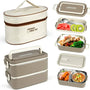 Lunch Box Set with Insulated Carry Bag